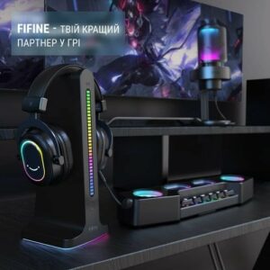 fifine h6 rgb black بازرگانی حاجی زاده پایه شارژ و نگه دارنده هدفون پرودو مدل PDX528